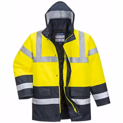 Cette veste élégante convient à toutes les conditions météorologiques. 2 poches basses à rabat, capuche cachée dans le col, p ...
