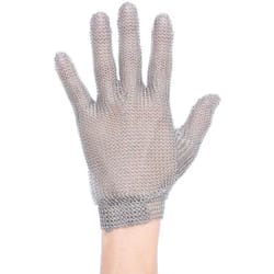 Portwest - Guanto in Acciaio Inossidabile Maglia Metallica ce Food Safe Argento l