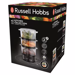 Russell Hobbs 26530-56 pentola a vapore 3 cestello/i Libera installazione 400 W Nero, Translucent - Vista aggiuntiva 6