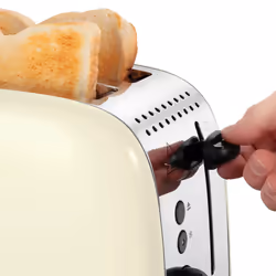 Russell Hobbs 26551-56 tostapane 6 2 fetta/e 1600 W Crema, Argento - Vista aggiuntiva 6