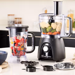 Russell Hobbs 27111-56 robot da cucina 600 W 2,3 L Nero, Trasparente - Vista aggiuntiva 8