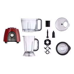 Russell Hobbs 27110-56 robot da cucina 600 W 2,3 L Nero, Rosso, Trasparente - Vista aggiuntiva 4