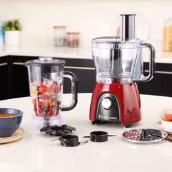 Russell Hobbs 27110-56 robot da cucina 600 W 2,3 L Nero, Rosso, Trasparente - Vista aggiuntiva 7