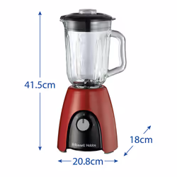 Russell Hobbs 27120-56 frullatore 1,5 L Frullatore da tavolo 650 W Nero, Rosso, Trasparente - Vista aggiuntiva 5