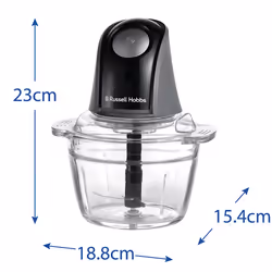 Russell Hobbs 27131-56 tritaverdure elettrico 0,5 L 200 W Antracite, Trasparente - Vista aggiuntiva 4