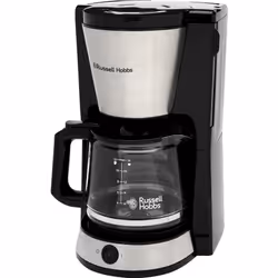 Russell Hobbs 27400-56, Macchina da caffè con filtro, 1,25 L, Caffè macinato, 1000 W, Acciaio inox, Bianco