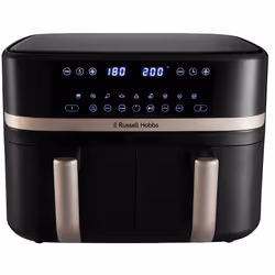 Russell Hobbs SatisFry Dual Basket Heißluftfritteuse Doppia 9 L Indipendente 2800 W Friggitrice ad aria calda Nero - Vista aggiuntiva 3