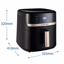 Russell Hobbs SatisFry Heißluftfritteuse Singolo 8,3 L Indipendente 1800 W Friggitrice ad aria calda Nero - Vista aggiuntiva 4