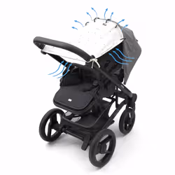Dooky 1026601 coprigambe da trasporto per bambini Protezione dal sole Cotone Bianco - Vista aggiuntiva 4