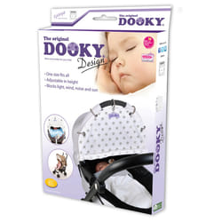 Dooky X126607 coprigambe da trasporto per bambini Protezione dal sole Argento, Bianco