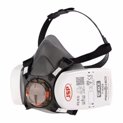 Maschera: filtro antiparticolato EN140 P3 Sistema Press to Check Semimaschera a doppia cartuccia con valvola Typhoon™ (valvol ...