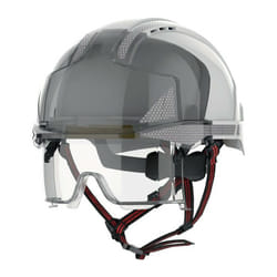 JSP - evo® Vistalens® DualSwitch ™ White/ABS Fumato Industrial Escalation Helmet