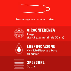 Durex Supersottile 6 Profilattici Sottili Easy-On