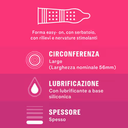 Durex PleasureMax 6 Profilattici Stimolanti Easy-On