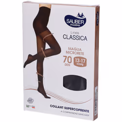 Sauber Collant 70 Denari Super Coprente Nero 3 per Benessere Gambe Collant