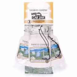 Yankee Candle Clean Cotton Bonus Pack, Deodorante da appendere, Da appendere, Multicolore, Cartone, 3 pz