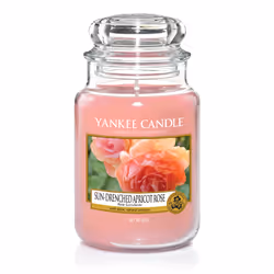 Yankee Candle SUN DRENCHED APRICOT ROSE, Cilindro, Rosa, Albicocca, 150 h, 1 pz