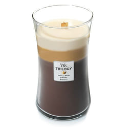 WoodWick 93904 candela di cera Altro Caramello, Vaniglia Marrone, Bianco 1 pz