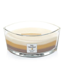 WoodWick 76904 candela di cera Altro Caramello, Vaniglia Beige, Marrone, Bianco 1 pz