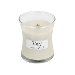 WoodWick 10.16479.0033 candela di cera Cilindro Bergamotto, Giacinto, Muschio, Legno di Sandalo, Tuberosa, Ylang-ylang Bianco 1 pz