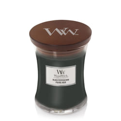 WoodWick Black Peppercorn Medium Jar candela di cera Rotondo Grigio 1 pz