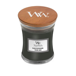 WoodWick Black Peppercorn Mini Jar candela di cera Rotondo Grigio 1 pz