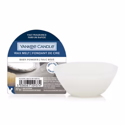 Yankee Candle Baby Powder, Rotondo, Bianco, Muschio, 7 cm, 30 mm, 1 pz