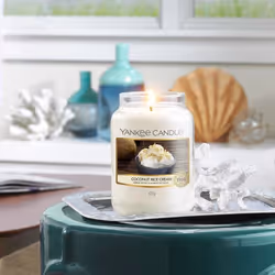 Yankee Candle Coconut Rice Cream candela di cera Rotondo Cocco Bianco 1 pz