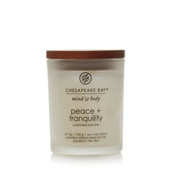 Chesapeake Bay Peace & Tranquility candela di cera Rotondo Bianco 1 pz