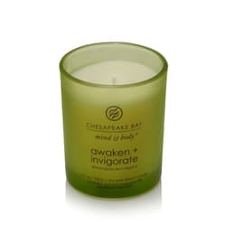 Chesapeake Bay Awaken & Invigorate candela di cera Rotondo Verde 1 pz