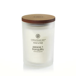 Chesapeake Bay Peace & Tranquility candela di cera Rotondo Bianco 1 pz