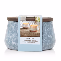 Yankee Candle Fresh Rain, Cilindro, Blu, Acqua fresca, 45 h, 1 pz