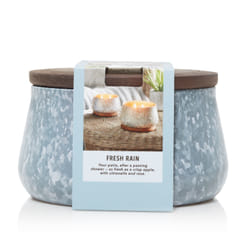 Yankee Candle Fresh Rain candela di cera Cilindro Acqua fresca Blu 1 pz