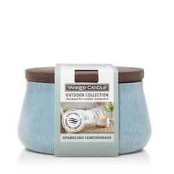Yankee Candle Sparkling Lemongrass candela di cera Rotondo Blu 1 pz