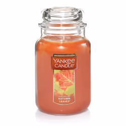 Yankee Candle Autumn Leaves, Rotondo, Arancione, 150 h, 1 pz