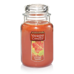 Yankee Candle Autumn Leaves candela di cera Rotondo Arancione 1 pz