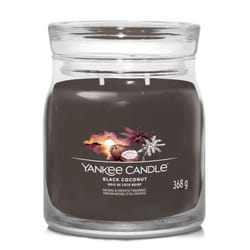 Yankee Candle Black Coconut candela di cera Cilindro Cocco, Legnoso Nero 1 pz