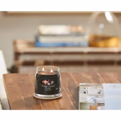 Yankee Candle Black Coconut candela di cera Cilindro Cocco, Legnoso Nero 1 pz
