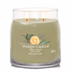 Yankee Candle Sage & Citrus candela di cera Cilindro Limone, Lime, Salvia Verde 1 pz