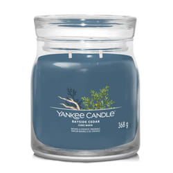 Yankee Candle Bayside Cedar candela di cera Cilindro Ambra, Pompelmo, Mandarino Blu 1 pz