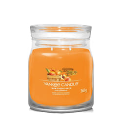 Yankee Candle Farm Fresh Peach candela di cera Cilindro Albicocca, Pesca, Vaniglia Arancione 1 pz