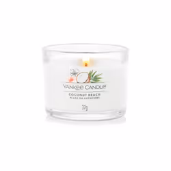 Yankee Candle Coconut Beach, Rotondo, Bianco, Cocco, 10 h, 1 pz
