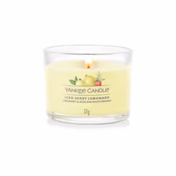 Yankee Candle Iced Berry Lemonade, Rotondo, Giallo, Pompelmo, Limone, Malto, Zucchero, Mandarino, Vaniglia, Viola, 1 pz