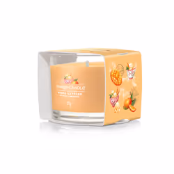 Yankee Candle Mango Ice Cream candela di cera Rotondo Banana, Arancione, Ananas, Vaniglia Arancione 1 pz