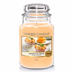 Yankee Candle Mango Ice Cream, Altro, Arancione, Crema (colore), Vaniglia, 1 pz