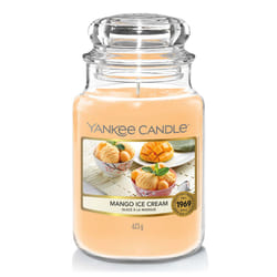 Yankee Candle Mango Ice Cream candela di cera Altro Crema (colore), Vaniglia Arancione 1 pz