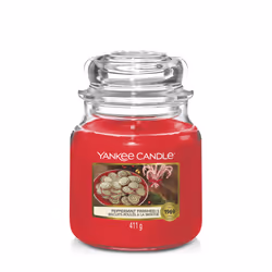 Yankee Candle Peppermint Pinwheels, Rotondo, Rosso, 75 h, 1 pz