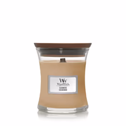 WoodWick Cashmere, Cilindro, Marrone, Mora, Legno di cedro, Fruttato, Zenzero, Orris, Pera, Pepe rosa, Melo cotogno, Legno di ...