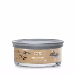 Yankee Candle Amber & Sandalwood, Rotondo, Marrone, Ambra, Caramello, Cardamomo, Legno di cedro, Lavanda, Patchouli, Pepe, Le ...
