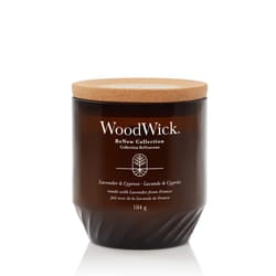 WoodWick Lavender & Cypress candela di cera Cilindro Cypress, Lavanda Marrone 1 pz